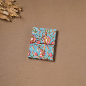 Handmade Paper Notebook in Floral Cover with Thread Lock (7 x 5 in) 12