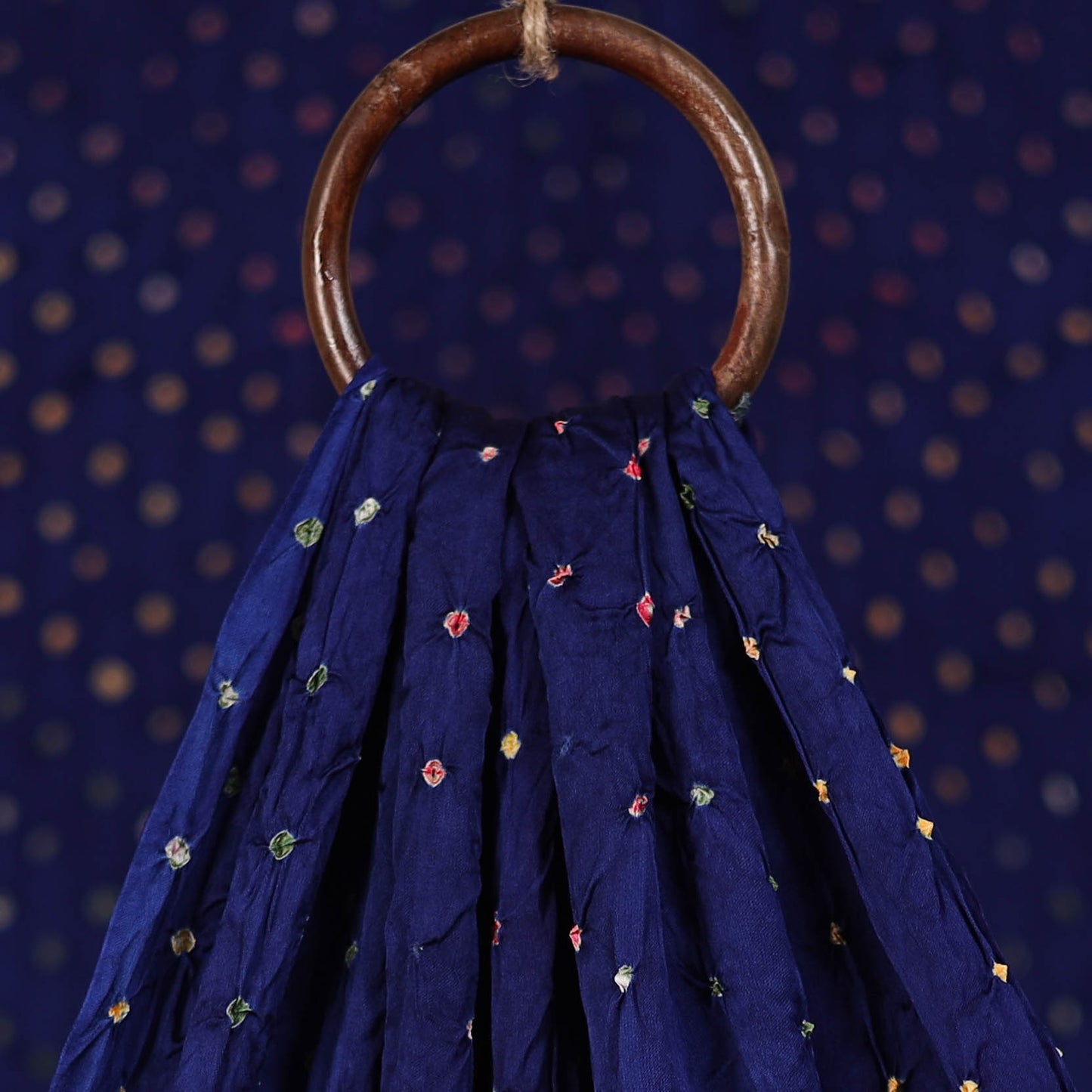 Kutch Bandhani Tie-Dye Modal Silk Fabric 01