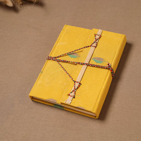 Handmade Paper Notebook in Buti Cover with Thread Lock (7 x 5 in) 14
