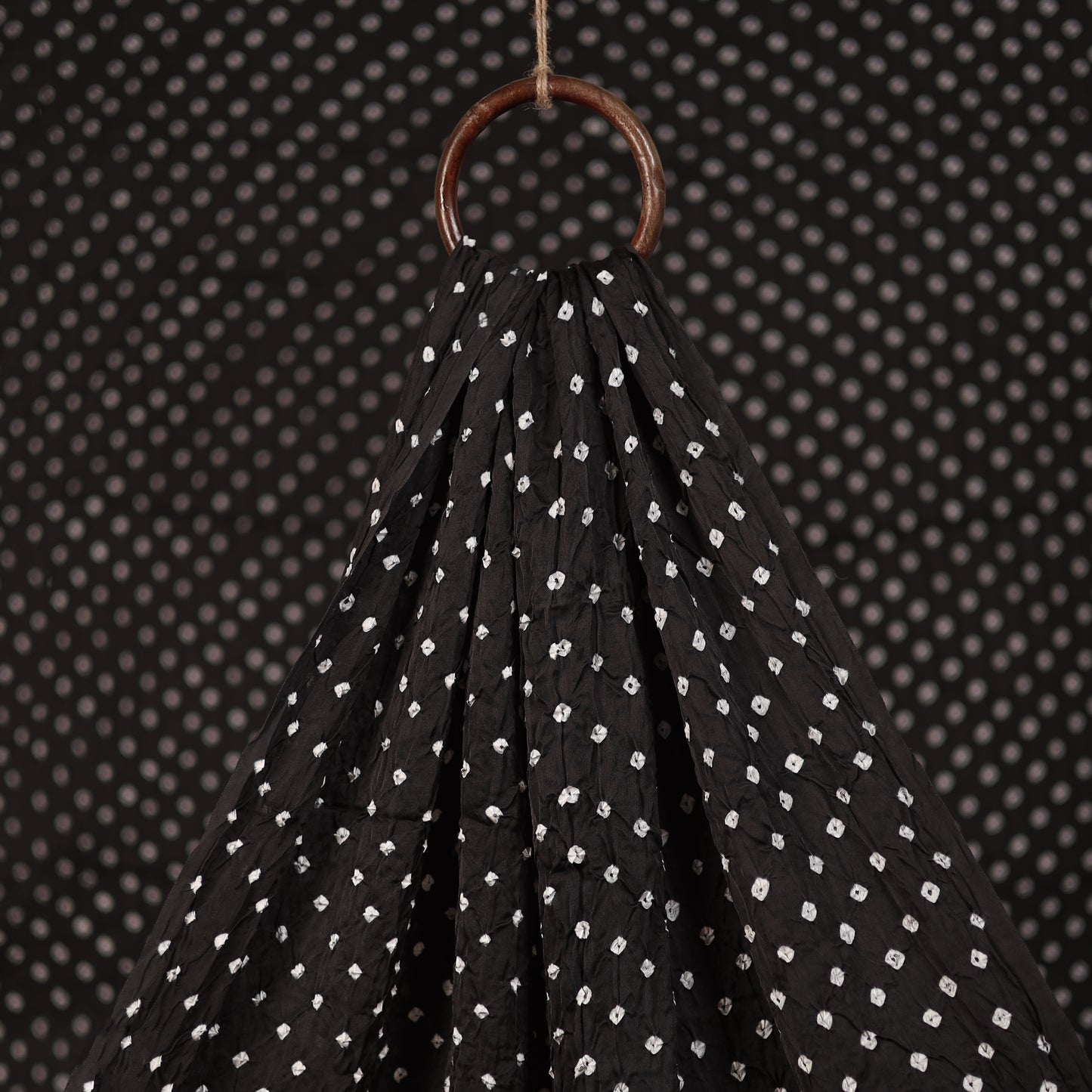 Kutch Bandhani Tie-Dye Modal Silk Fabric 04