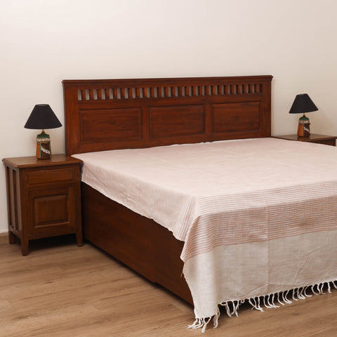 Bijnor Pure Handloom Cotton Double Bed Sheet (108 x 90 in) 37