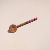 Handmade Lacquered Wooden Ladle Spoon (12 in) 47