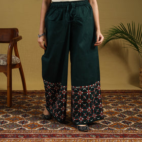 Buy Cotton Bengal Kantha Hand Embroidery Palazzo