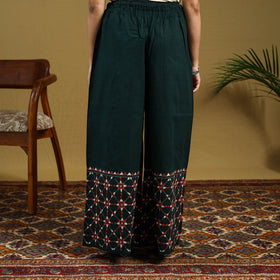 Buy Cotton Bengal Kantha Hand Embroidery Palazzo