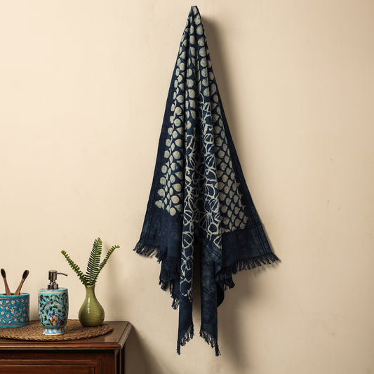 Bindaas Block Printed Jhiri Handloom Cotton Towel
