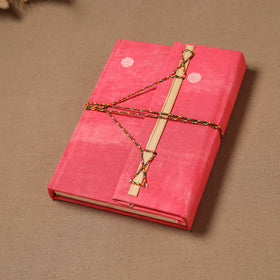 Handmade Paper Notebook in Buti Cover with Thread Lock (7 x 5 in) 17
