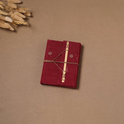 Handmade Paper Notebook in Buti Cover with Thread Lock (7 x 5 in) 20