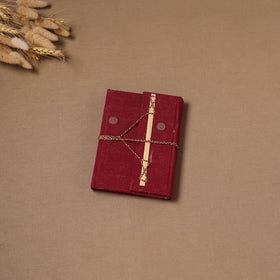 Handmade Paper Notebook in Buti Cover with Thread Lock (7 x 5 in) 20