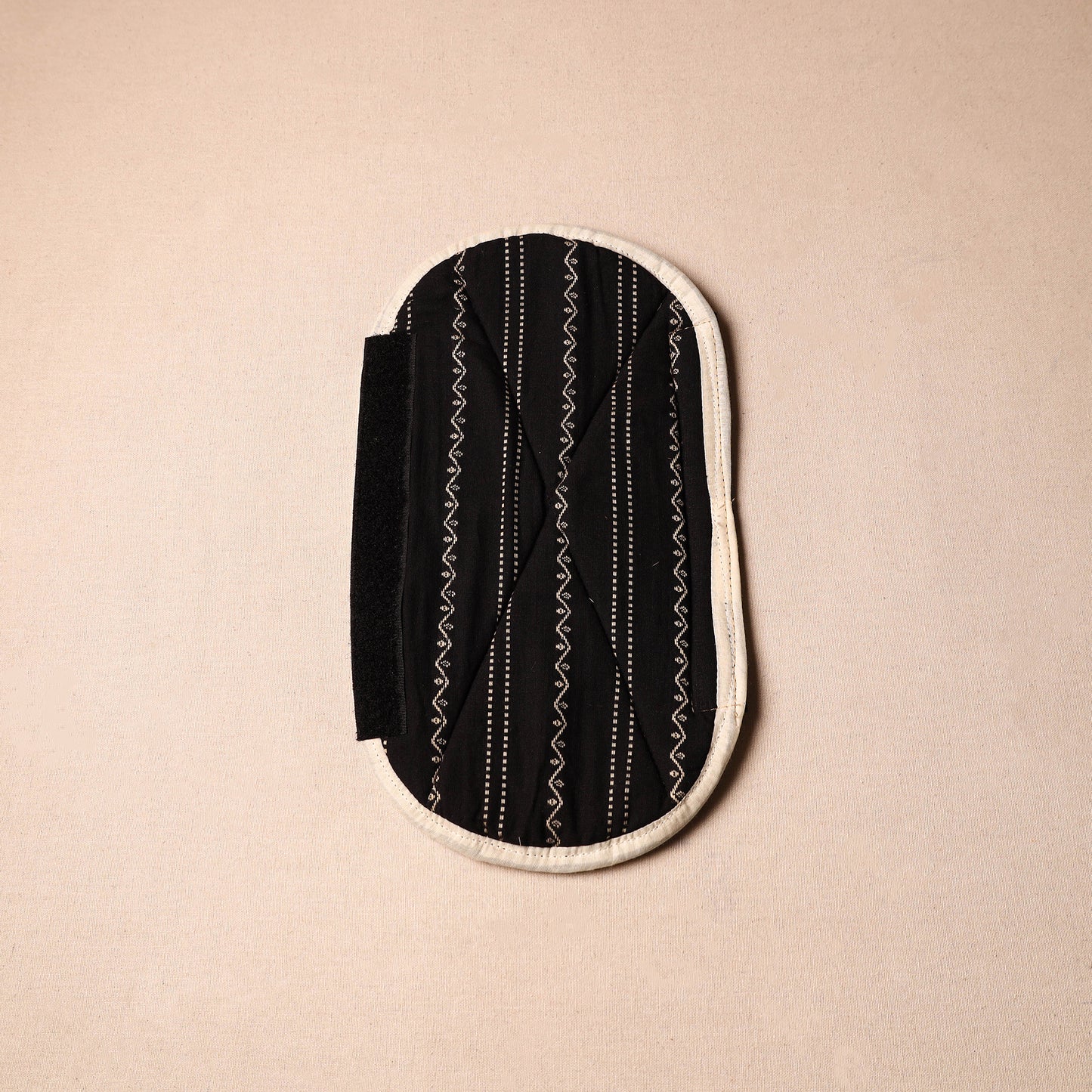 Buy Handmade Cotton Black Fridge Handle Cover