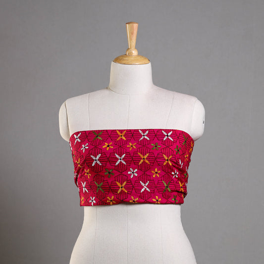 Kantha Embroidery Blouse Piece