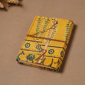Handmade Paper Notebook in Ajrakh Cover with Thread Lock (7 x 5 in) 21