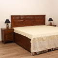 Bijnor Pure Handloom Cotton Double Bed Sheet (108 x 90 in) 39