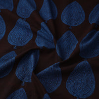 Black - Bagh Block Printed Cotton Fabric 15