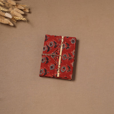 Handmade Paper Notebook in Ajrakh Cover with Thread Lock (7 x 5 in) 24