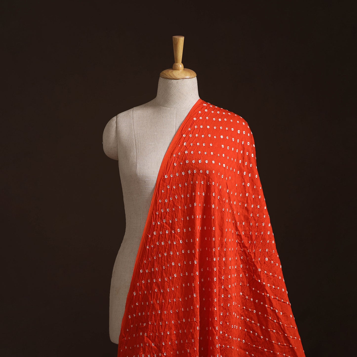 Kutch Bandhani Tie-Dye Modal Silk Fabric 02