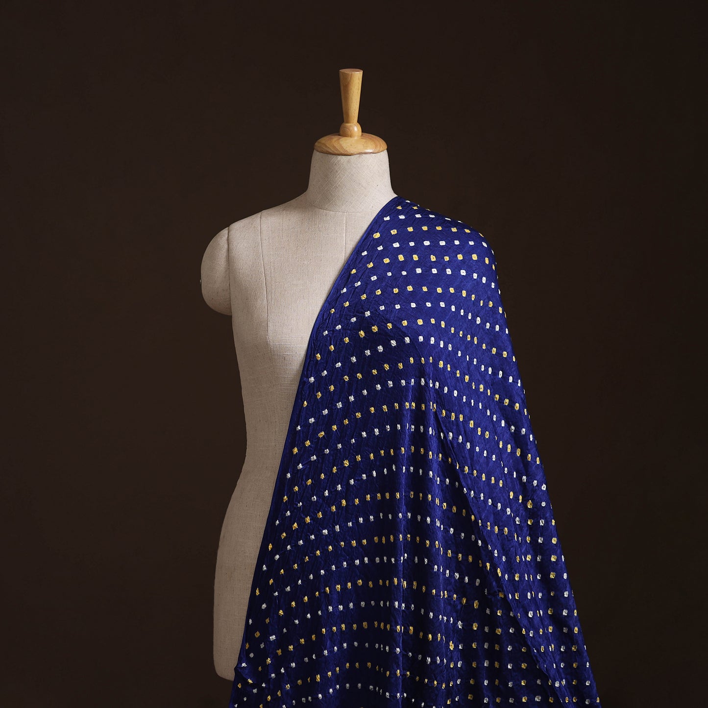 Kutch Bandhani Tie-Dye Modal Silk Fabric 19