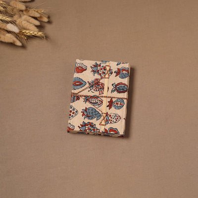 Handmade Paper Notebook in Ajrakh Cover with Thread Lock (7 x 5 in) 26
