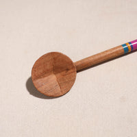 Handmade Lacquered Wooden Ladle Spoon (12 in) 53