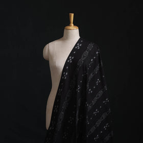 Black - Sambalpuri Ikat Handloom Cotton Fabric 01