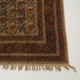 Multicolor - Warangal Handwoven Kalamkari Block Print Cotton Durrie / Carpet / Rug (5 x 7 Feet) 28