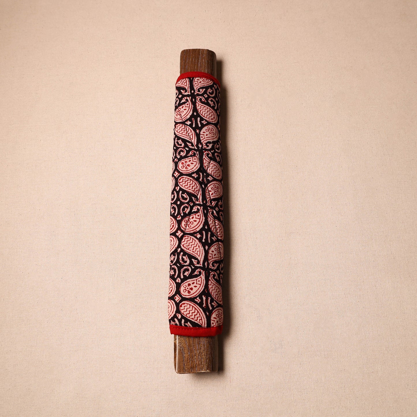 Buy Black Handmade Cotton Fridge Handle Cover