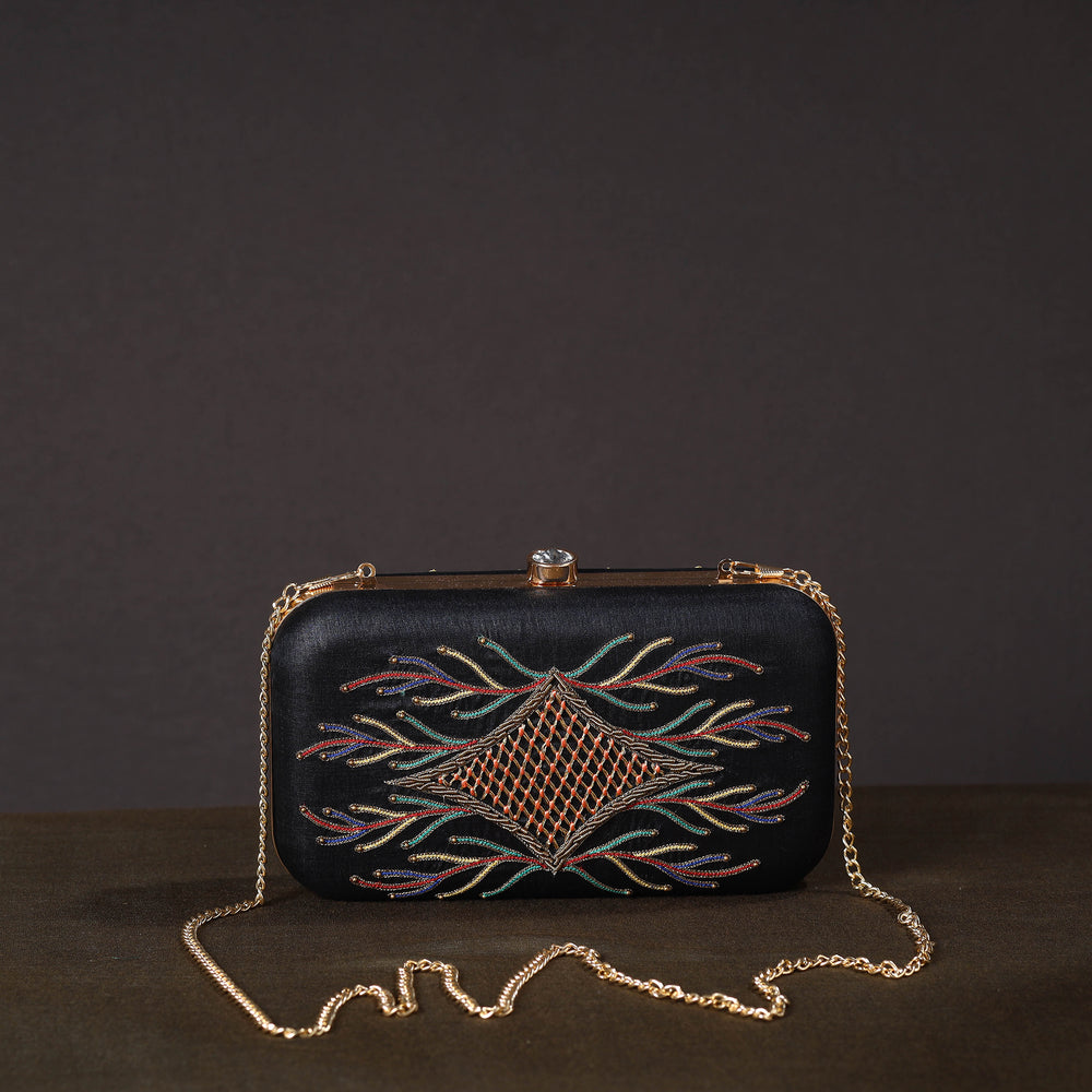 Chikankari Embroidery Clutch / Sling Bag