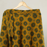 Yellow - Ajrakh Block Printed Cotton Wrap Around Skirt 17