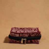 Purple - Handmade 4 Pockets Cotton Jewelry Bag 09