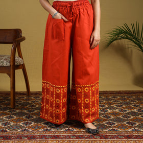 Buy Cotton Bengal Kantha Hand Embroidery Palazzo