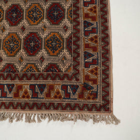 Multicolor - Warangal Handwoven Kalamkari Block Print Cotton Durrie / Carpet / Rug (4 x 6 Feet) 26