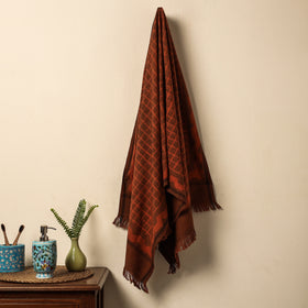  Jhiri Handloom Hand block Printed Pure Cotton Towel Online at iTokri.com