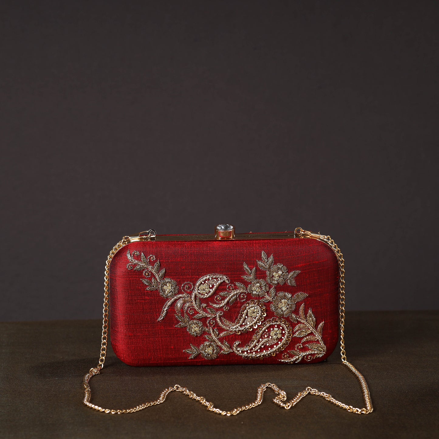 Chikankari Embroidery Clutch / Sling Bag