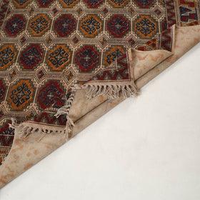 Multicolor - Warangal Handwoven Kalamkari Block Print Cotton Durrie / Carpet / Rug (4 x 6 Feet) 26