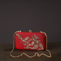 Chikankari Embroidery Clutch / Sling Bag