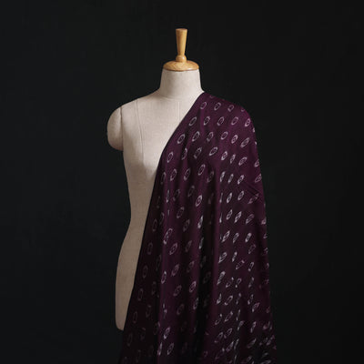 Purple - Sambalpuri Ikat Handloom Cotton Fabric 09