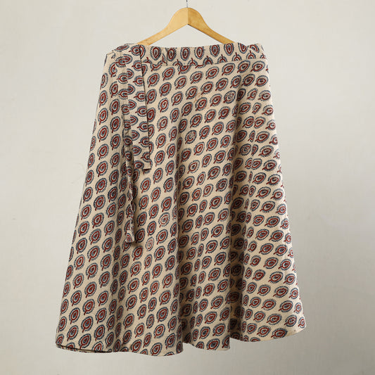 2024/376-1 21   Ajrakh Block Printed Cotton Wrap Around Skirt 21 by NOORI BAZAR