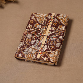 Handmade Paper Notebook in Bagru Cover with Thread Lock (7 x 5 in) 33