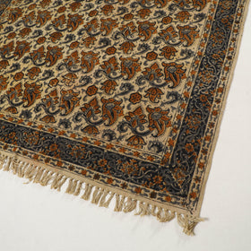 Multicolor - Warangal Handwoven Kalamkari Block Print Cotton Durrie / Carpet / Rug (4 x 6 Feet) 25