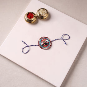 Lord Jagannath - Reusable Pattachitra Handpainted Rakhi with Potli 11