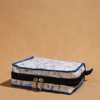 Blue - Handmade 4 Pockets Cotton Jewelry Bag 11