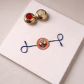 Lord Jagannath - Reusable Pattachitra Handpainted Rakhi with Potli 12