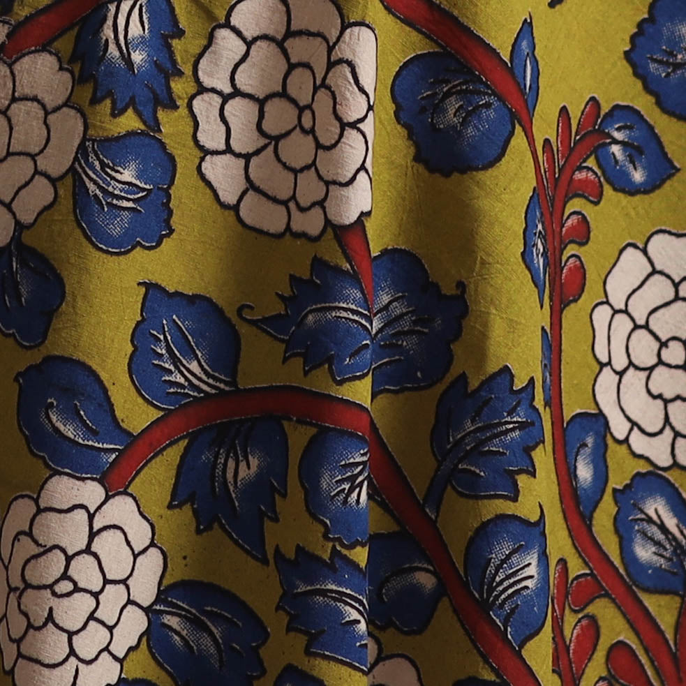 Kalamkari Printed Cotton Fabric 03