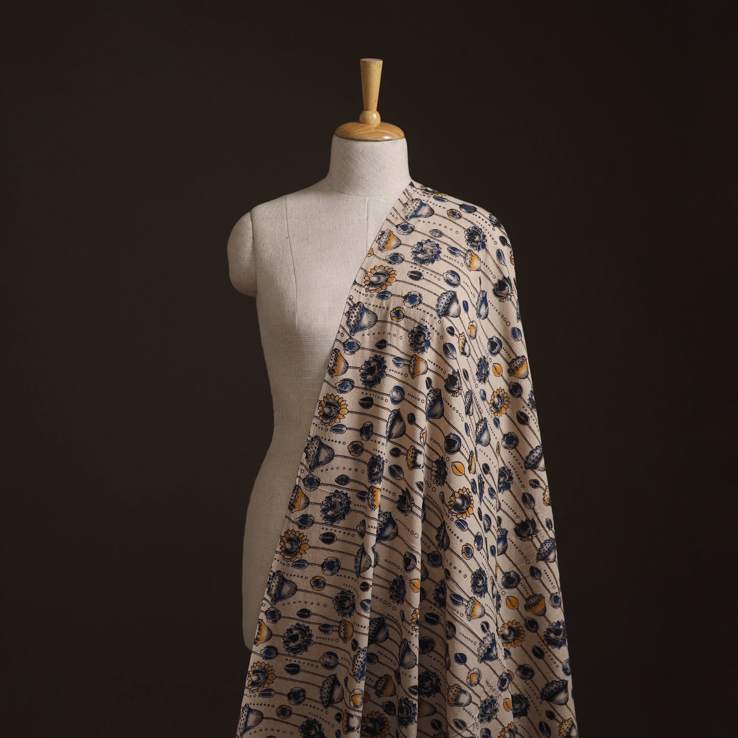 Kalamkari Printed Cotton Fabric 04