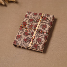 Handmade Paper Notebook in Bagru Cover with Thread Lock (7 x 5 in) 37