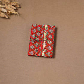 Handmade Paper Notebook in Bagru Cover with Thread Lock (7 x 5 in) 39