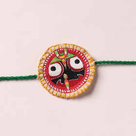 Lord Jagannath - Reusable Pattachitra Handpainted Rakhi with Potli 16