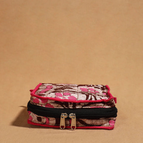 Multicolor Handmade 4 Pockets Cotton Jewelry Bag