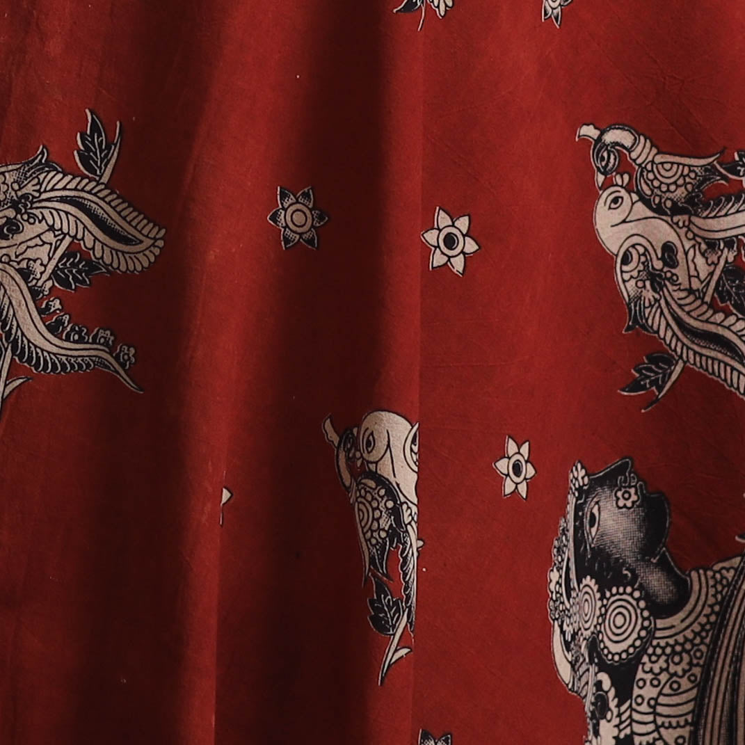 Kalamkari Printed Cotton Fabric 07