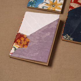 Handmade Paper Notebook in Patchwork Cover with Thread Lock (5 x 4 in) 41
