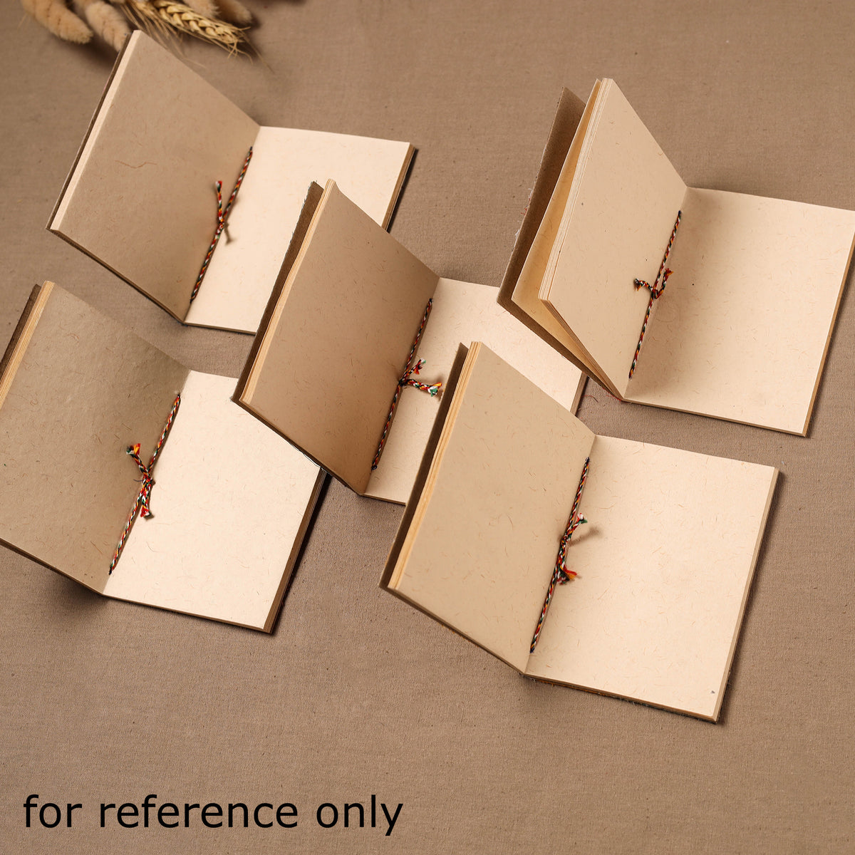Handmade Paper Notebook in Patchwork Cover with Thread Lock (5 x 4 in) 41